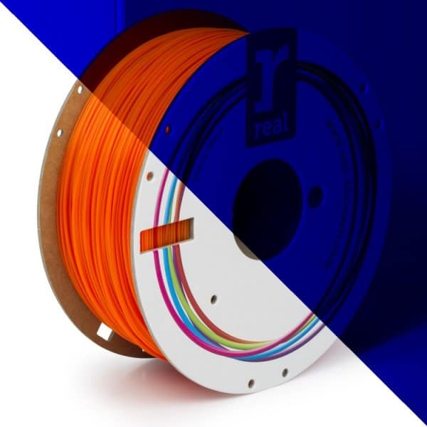 Real PLA filament | Fluorescenčný oranžový | 1.75 1kg