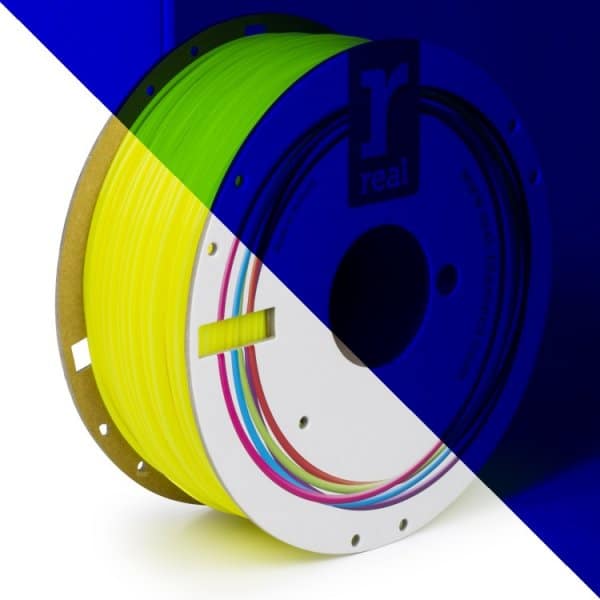 Real PLA filament | Fluorescenčný žltý | 1.75 1kg
