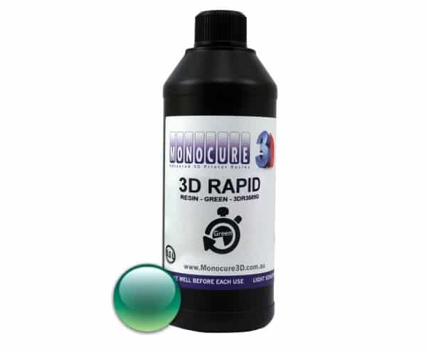 Zlený Rapid Resin Živica do DLP 3D tlačiarňe Monocure3D