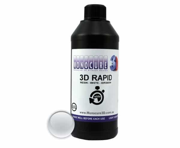 Biely Rapid Resin Živica do DLP 3D tlačiarňe Monocure3D