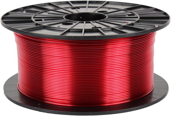 PETG transparentný červený 3D filament PM - 1kg 1.75