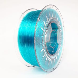 PETG filament | Modrý Transparentný | Devil Design 1.75 1kg