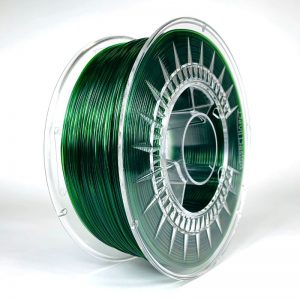 PETG filament | Transparentný Zelený | Devil Design 1.75 1kg