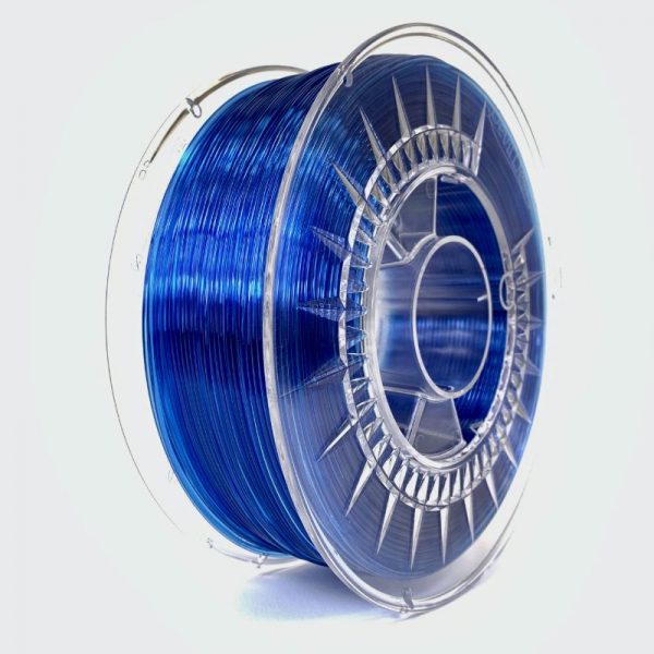 PETG filament | Super Modrý Transparentný | Devil Design 1.75 1kg